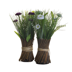 Букет маргариток фиолетовыx искусственный 30см Garda Decor 8J-12AK0002