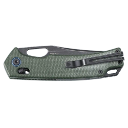 Нож складной SRM 9203-MG2 Retriever Blackwash (10Cr15CoMoV, Green Micarta)