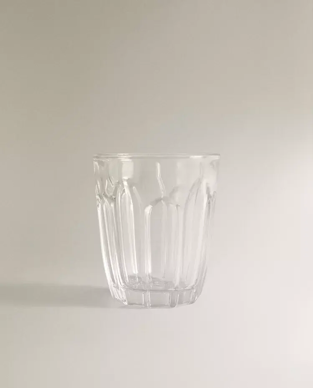 ZARA HOME СТАКАН ДЛЯ КОФЕ С РЕЛЬЕФНЫМ УЗОРОМ, ПРОЗРАЧНЫЙ