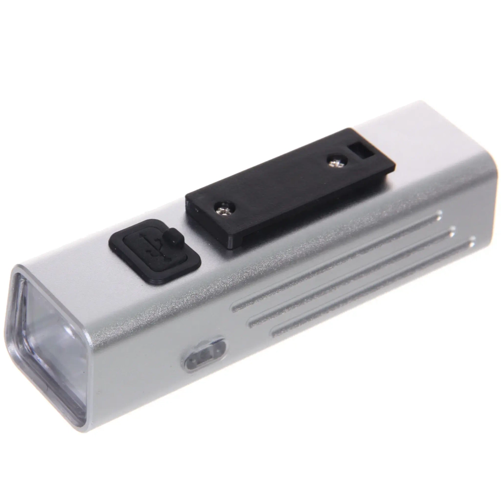 Фонарь велосипедный, передний West Biking YP0701416 Silver (аккум. 1800 mAh, Type-C)