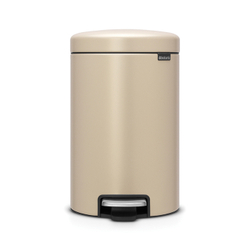 Мусорный бак с педалью newIcon 12л Brabantia Минерально-золотой