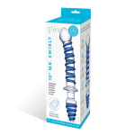 Двусторонний фаллоимитатор с анальной пробкой Mr. Swirly Dildo & Butt Plug - 25 см. (Цвет: прозрачный)