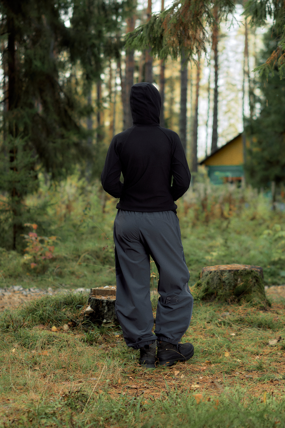Худи Called a Garment Grid-Tex Hoodie "Jet Black"