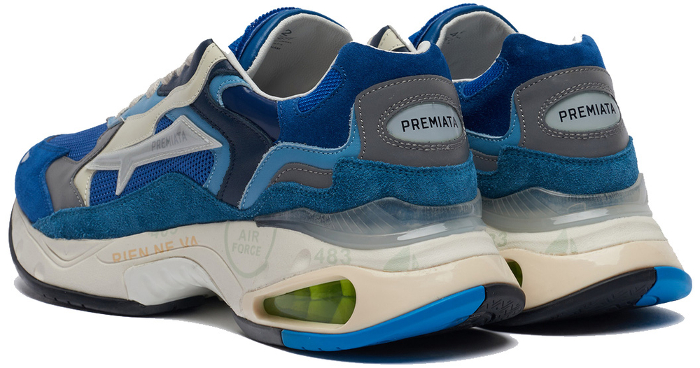 Premiata Sharky 077 Синие с голубым