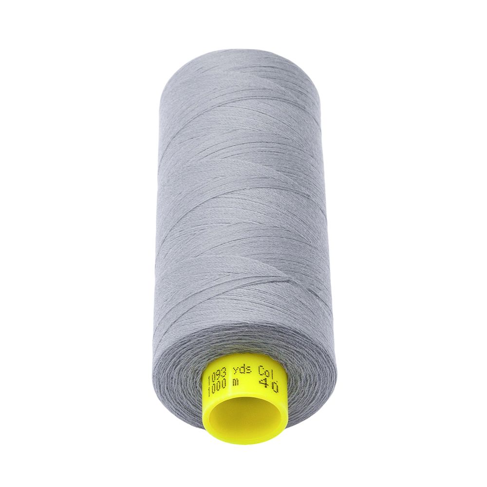 Нитка Gutermann Mara 150 (1000 метров), 1 кат., особо тонкая | 040 пепельно-серый