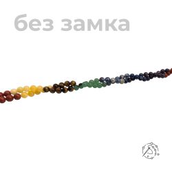 Нить бусин микс