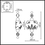 Настенный светильник Odeon Light KARELIA 5444/1WA