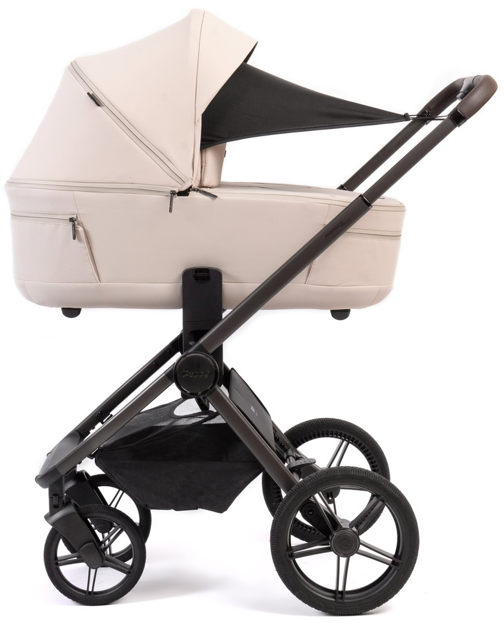 Детская коляска Peppy Monaco Thermo 3 в 1 с автокреслом Verona Black Beige