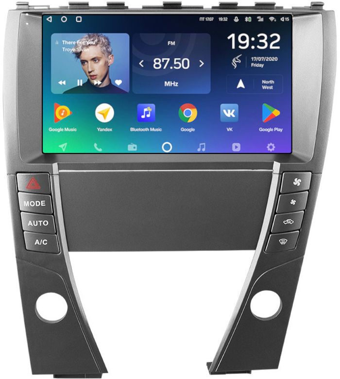 Магнитола для Lexus ES350 XV40 2006-2012 (проводка AB) - Teyes CC2 PLUS монитор 9" QLED, Android 10, Быстрая, SIM-слот