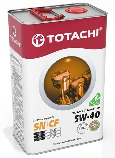 NIRO™ LV SYNTHETIC 5W-40 TOTACHI масло моторное синтетическое (4 Литра)