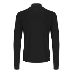 Мужское теннисное поло BIDI BADU Zac Tech Half Zip Long Sleeve Men - Black, White