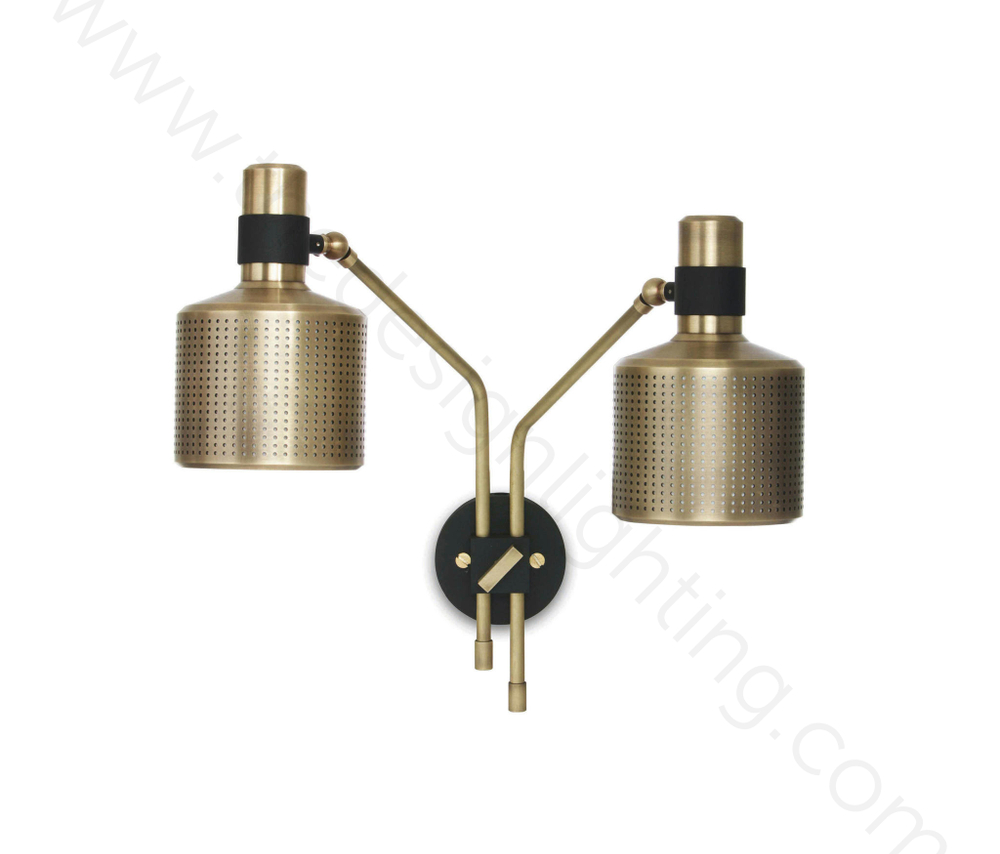 Wall design lamp  Riddle Double by Bert Frank (Black)
