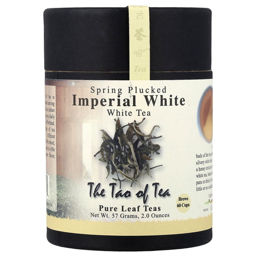 The Tao of Tea, весенний белый чай, имперский белый чай, 57 г (2 унции)