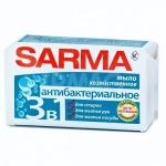 Мыло хозяйственное САРМА с антибактериальным Эффектом140гр.