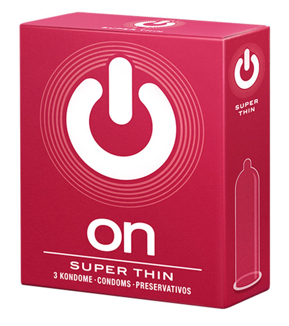 Презервативы ON Super Thin №3 - супер тонкие 54mm