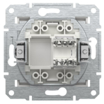 РОЗЕТКА КОМП С/У 1-ГНЕЗДО RJ45 CAT5E МЕХ СТАЛЬ ASFORA /SCHNEIDER/