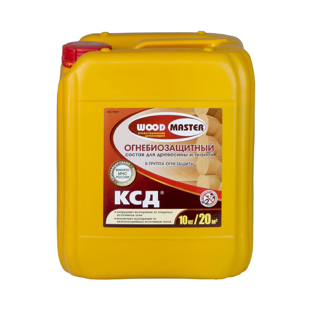 КСД ОГНЕБИОЗАЩИТНЫЙ СОСТАВ "WOODMASTER" 10кг "РОГНЕДА", 4603