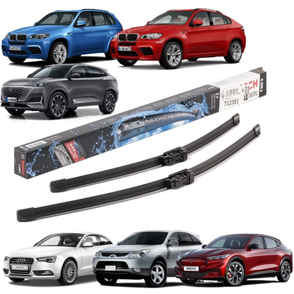 Щетки стеклоочистителя BMW X5 E70, X6 E71, AUDI A5 B8 Купе, Changan UNI-K