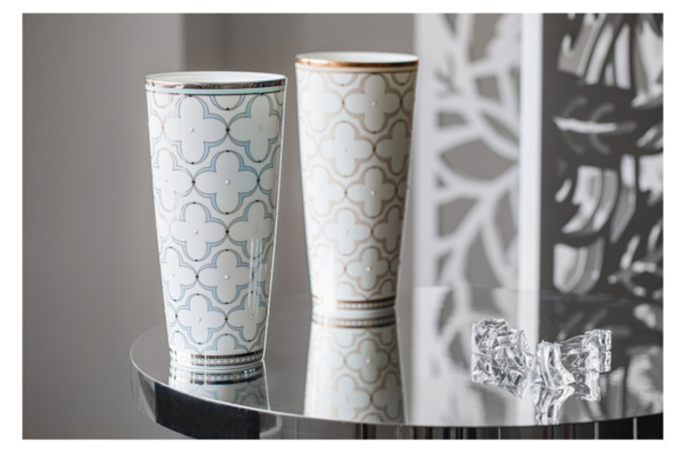 Ваза Noritake 26см Трефолио с золотым кантом