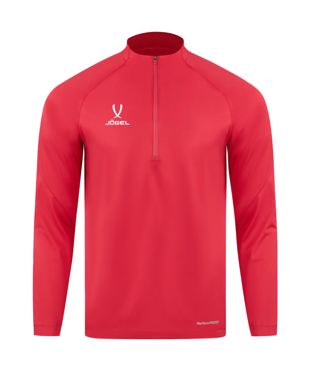 Джемпер ветрозащитный JÖGEL PREMIER PerFormPROOF 1/4 Zip Wind Top, красный