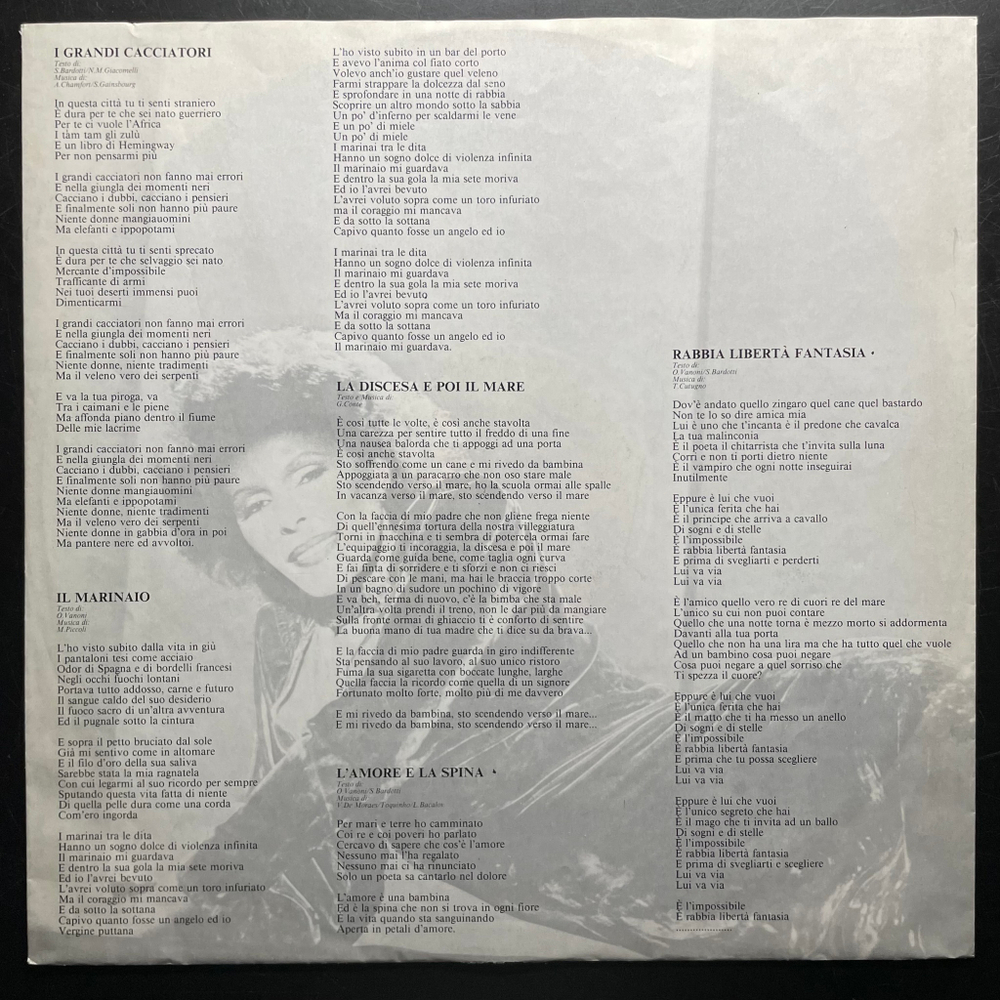 Ornella Vanoni ‎– Uomini (Европа 1983г.)