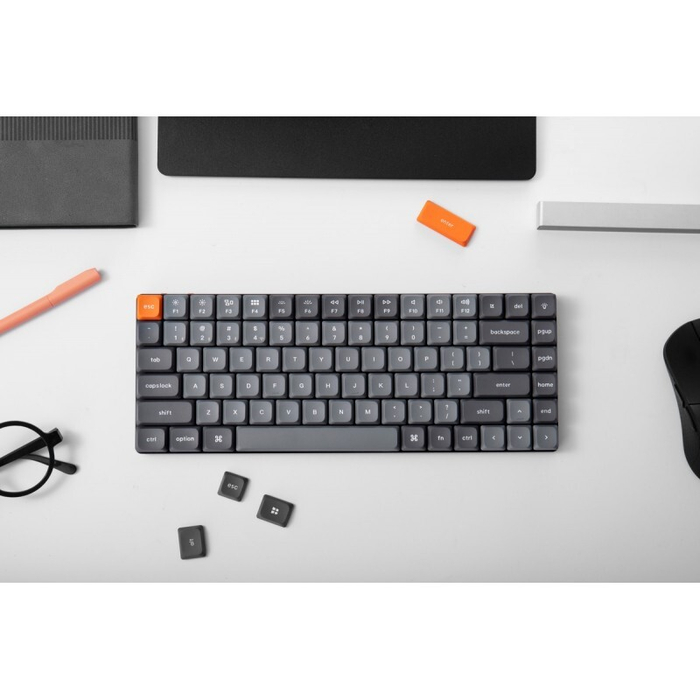 Беспроводная механическая ультратонкая клавиатура QMK Keychron K3 Max, 84 клавиши, RGB-подсветка, Gateron Blue Switch (K3M-H2)