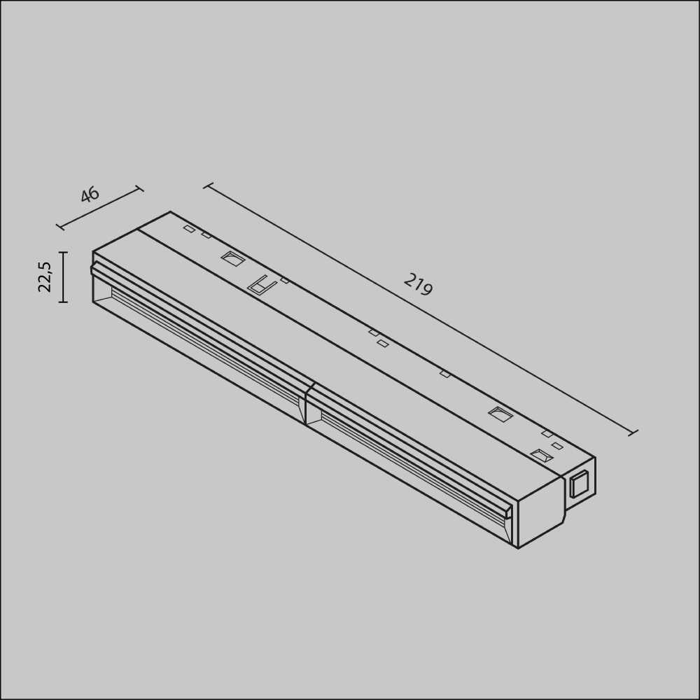 Магнитный трековый светильник Maytoni Parete TR106-2-12W4K-B