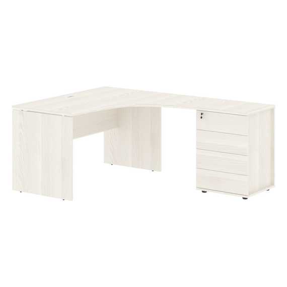 Стол эргономичный с тумбой EDCET 1318(R)  1360х1880х750 EDIS