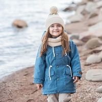 Парка демисезонная на меху "Джинс"