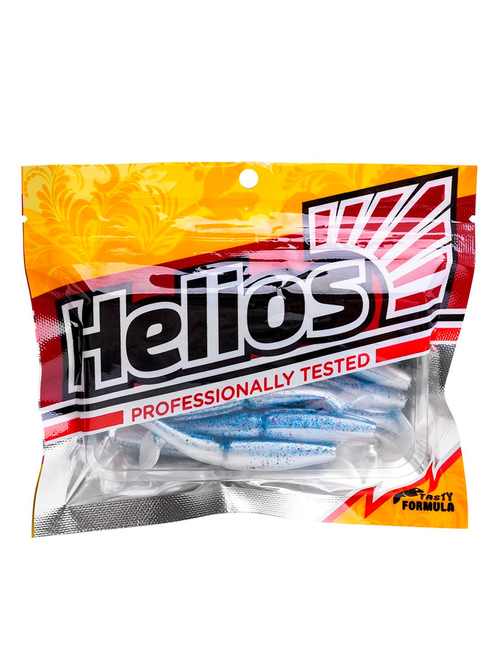 Виброхвост несъедобный Helios Guru 5,0"/12,7 см White RT 15шт. (HS-31/1-003-N-15)