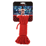 Красная мягкая веревка для бондажа BDSM Rope 32.75 - 10 м. (Цвет: красный)