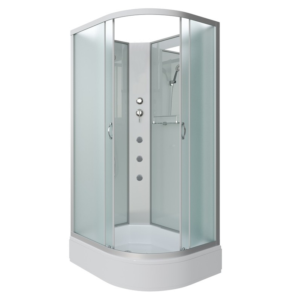 Душевая кабина Niagara Classic NG-33184-14LBKG (110х80х200) средний поддон(26см),стекло матовое,4 места