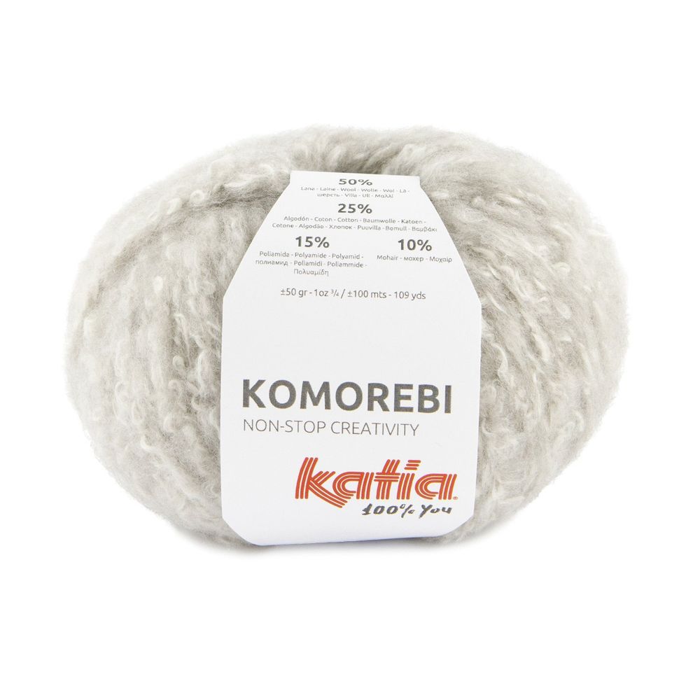 Пряжа для вязания Katia  50% шерсть 25% хлопок 15% полиамид 10% мохер