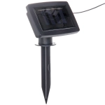 Гирлянда для улицы «Фонари» 4 м 10 ламп LED (10*8 см) чёрн.пров, 1 реж.,IP-54, Эффект горящего пламени (солнечная батарея)