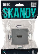 SKANDY Розетка HDMI SK-H01Gr серый IEK