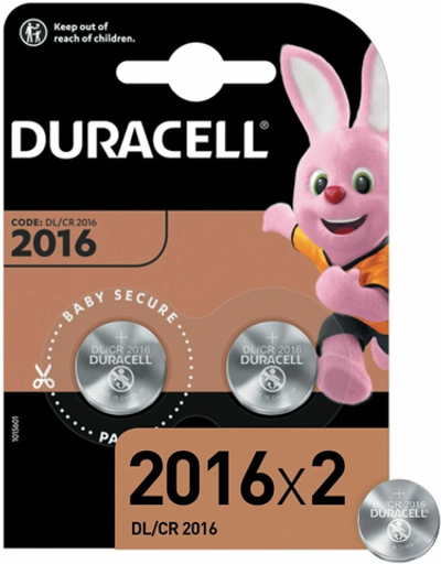 DURACELL Lithium CR2016 BL2