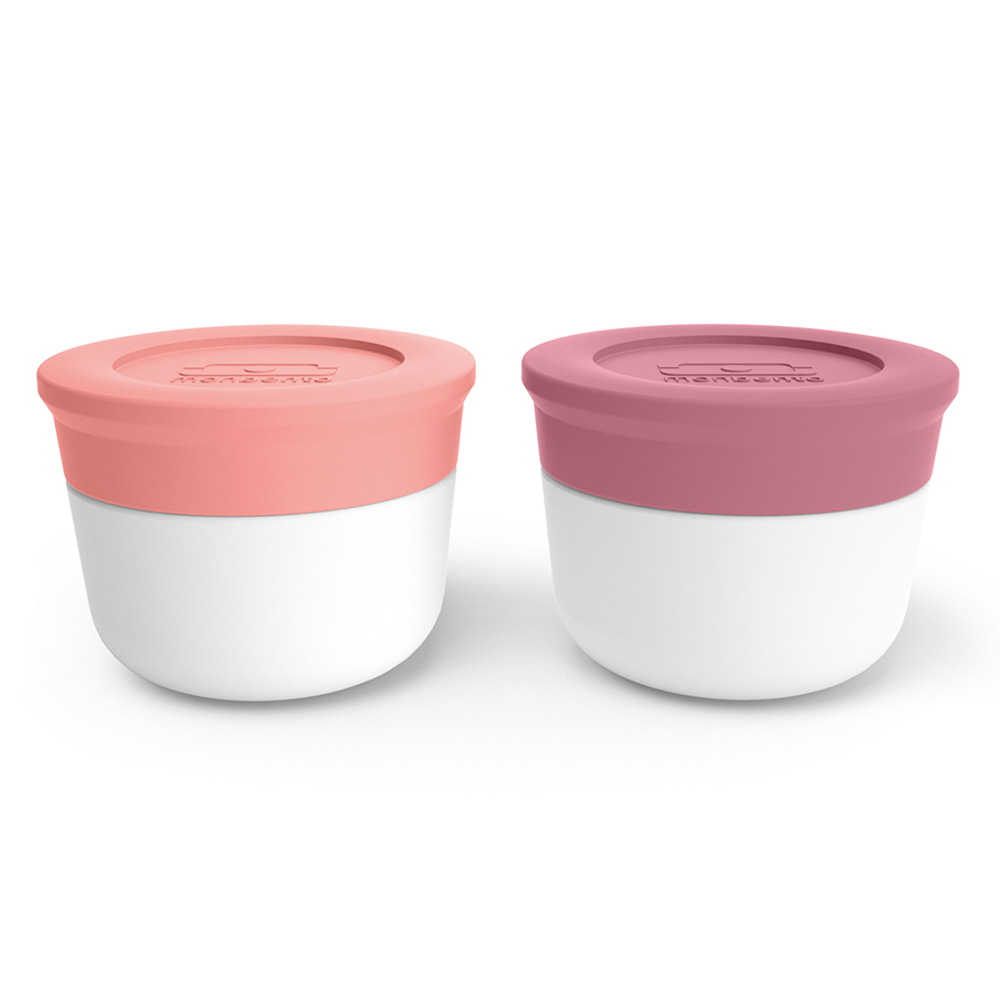 Набор из 2-х соусниц с крышками mb temple, 20 мл, pink flamingo/blush