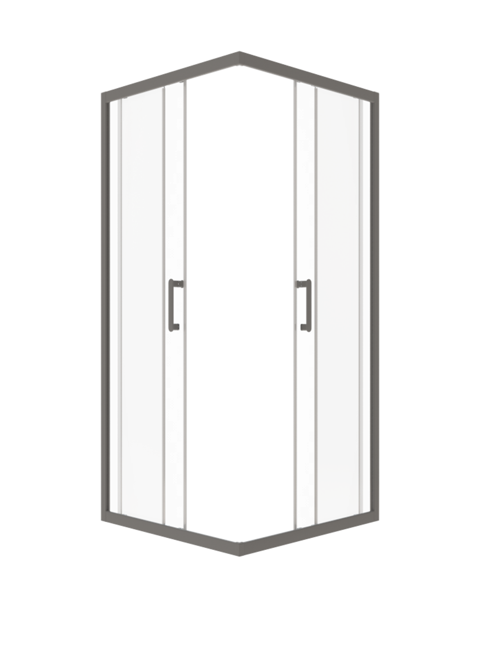 Душевая Ширма Triton Фикс-Графит 80х80