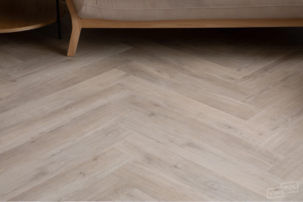 Кварц-винил SPC Vinilam VinilPol Herringbone 7 мм Паркет Палладио 1.355 м2