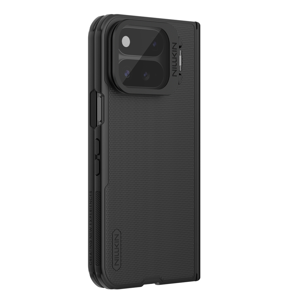 Чехол с MagSafe на смартфона Google Pixel 11 Pro Fold, серия Super Frosted Shield Prop Magnetic (версия с прозрачной откидной крышкой объектива) от Nillkin