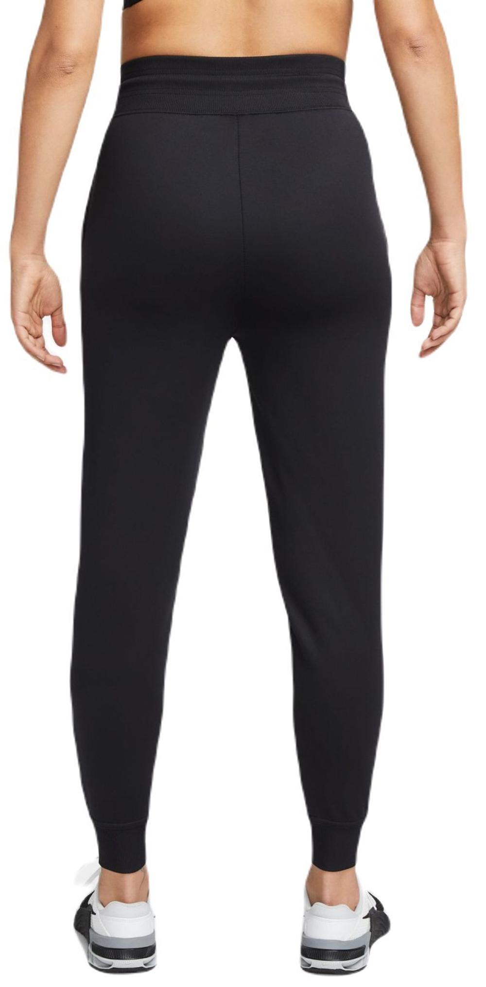 Женские теннисные брюки Nike Therma-FIT One High-Waisted 7/8 Trousers - черный