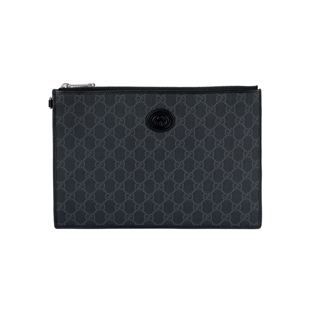 GUCCI Interlocking G Pouch Black