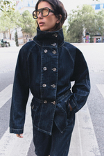 ДЖИНСОВАЯ КУРТКА Z1975 С КОНТРАСТНОЙ СТРОЧКОЙ — ZARA
