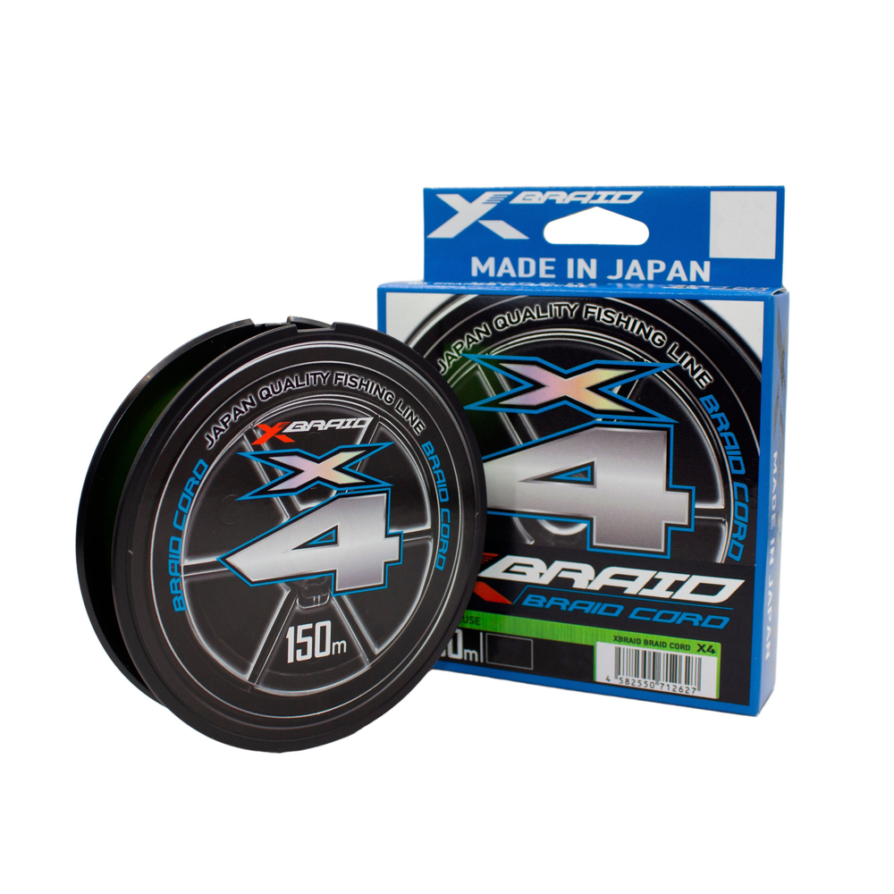 Леска плетеная YGK X-Braid Braid Cord X4 Chartreuse 150м 0.104 мм #0.4