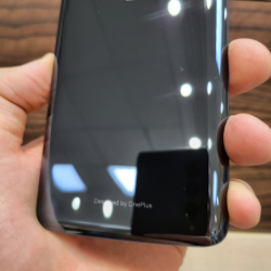 Крышка для OnePlus 6T оригинальная (заднее стекло) цвет: чёрный глянцевый