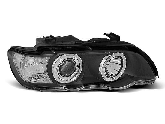 Передние фары BLACK ANGEL EYES для BMW X5 E53