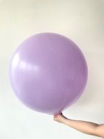 S шар гигант 24"/60 см макарун нежно сиреневый  пастель (БГ-90)