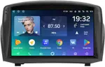 Магнитола для Ford Fiesta MK6 2012-2018 (голубой БК, рамка тип 2) - Teyes CC2 PLUS монитор 9" QLED, Android 10, Быстрая, SIM-слот
