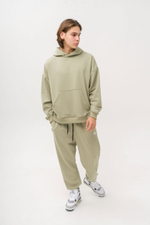 Худи KUL'TURA Oversize "Basic" Зеленый чай
