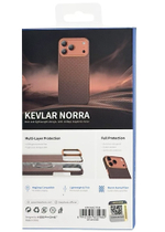 Накладка для i-Phone 17 Pro Keephone Kevlar Norra MagSnap (Solar) тёмно-оранжевый